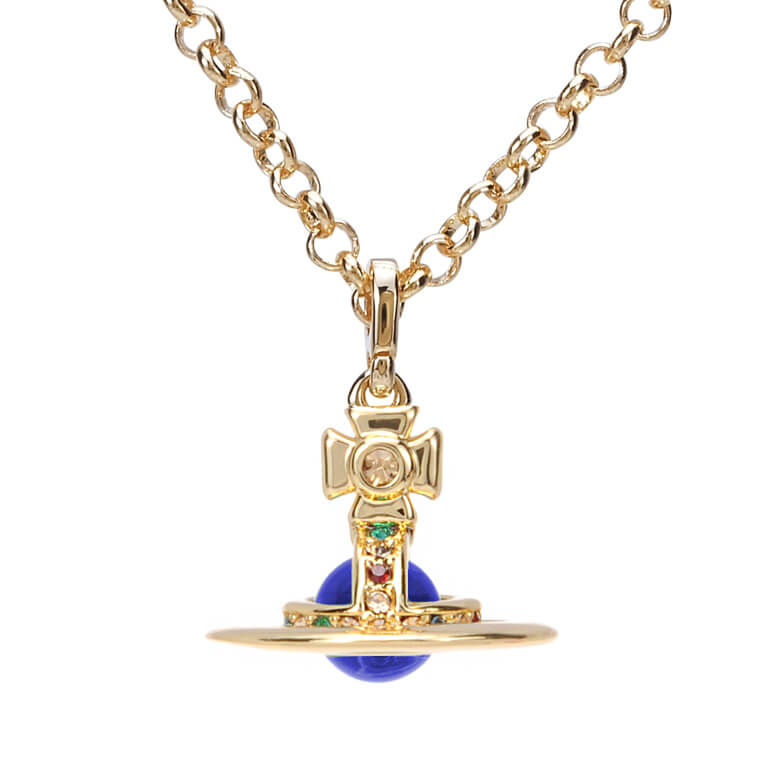 6MM ORB Classic Saturn Pendant Necklace