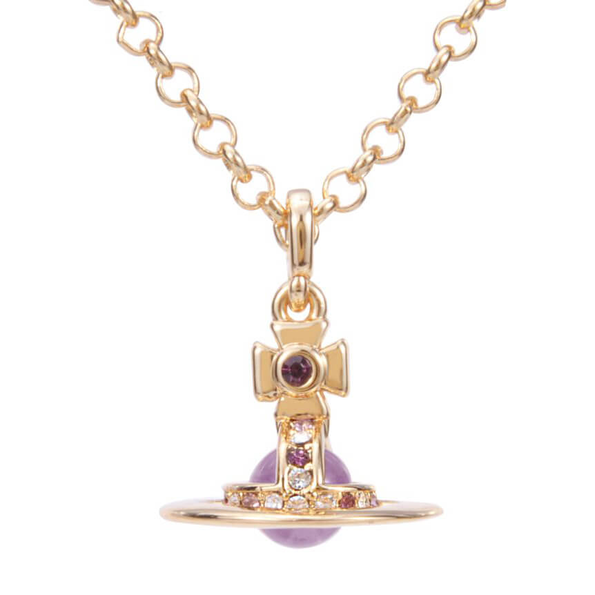 6MM ORB Classic Saturn Pendant Necklace