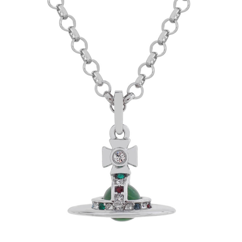 6MM ORB Classic Saturn Pendant Necklace