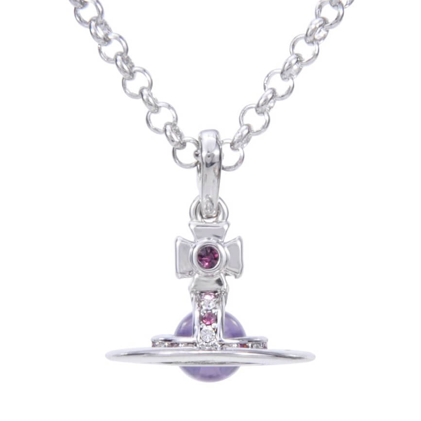 6MM ORB Classic Saturn Pendant Necklace