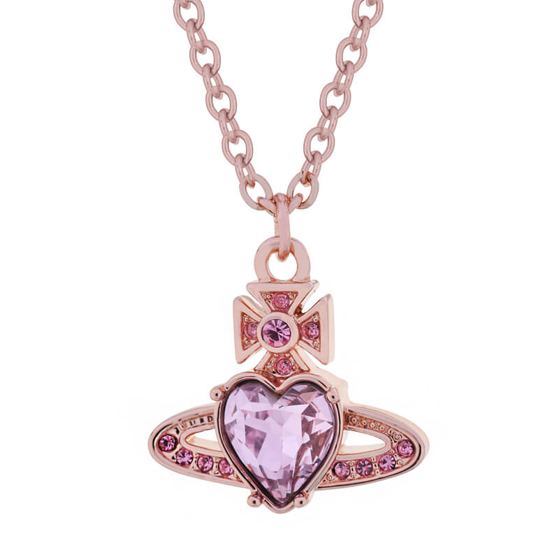  Heart-shaped  Diamond Necklace