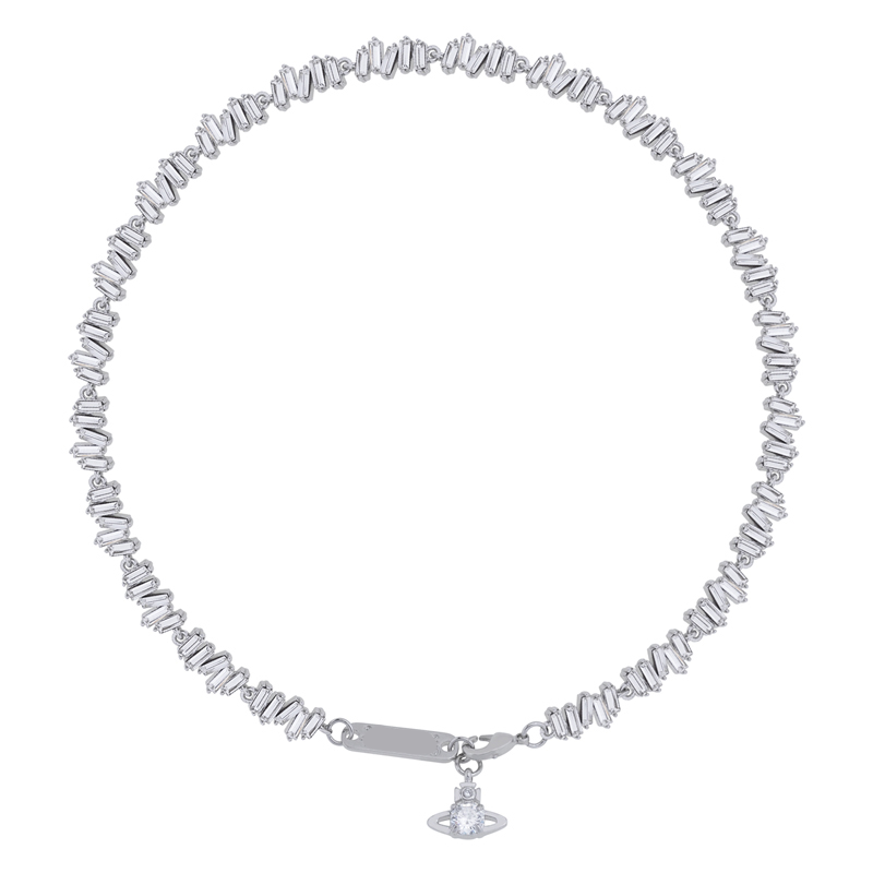 High-grade Square Full Set Zirconia Necklace