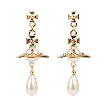 Baroque pearl earrings