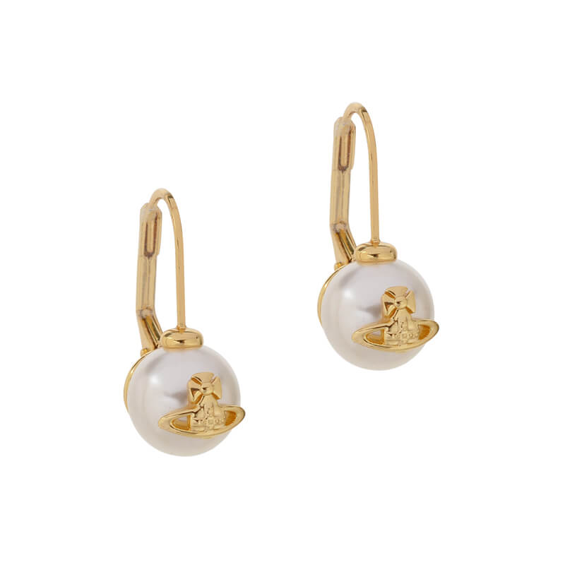 GIA DROP dangling pearl earrings