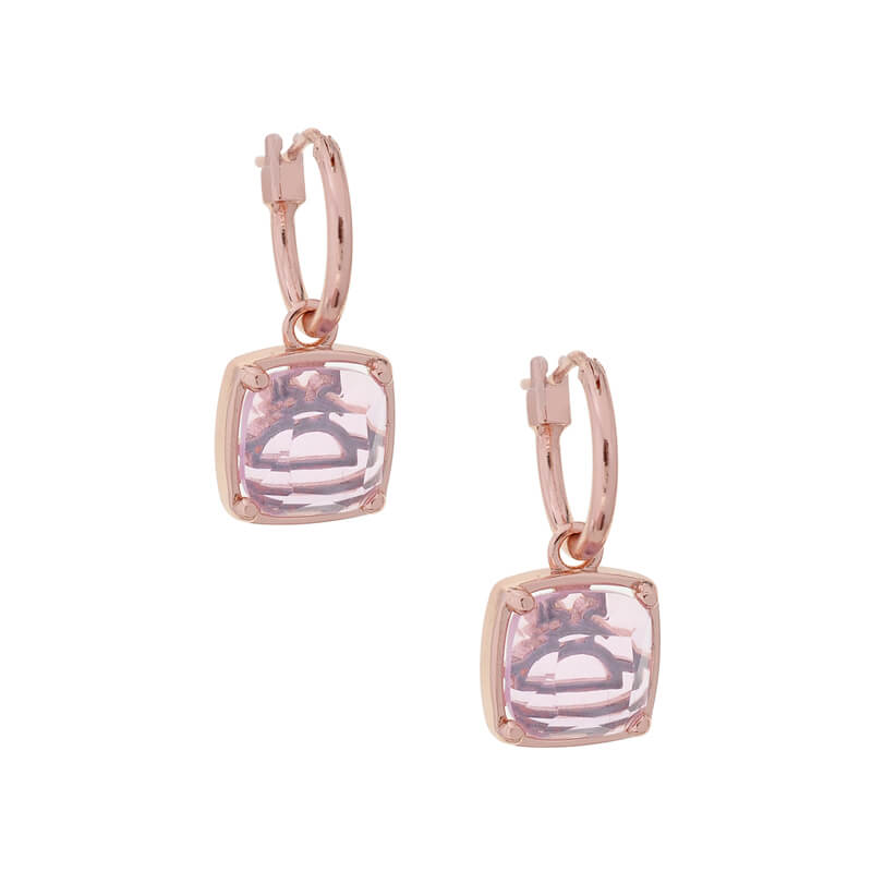 POLINA sugar cube glass small earrings