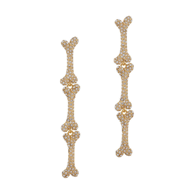 FAUSTINE Triple Bone Stud Earrings