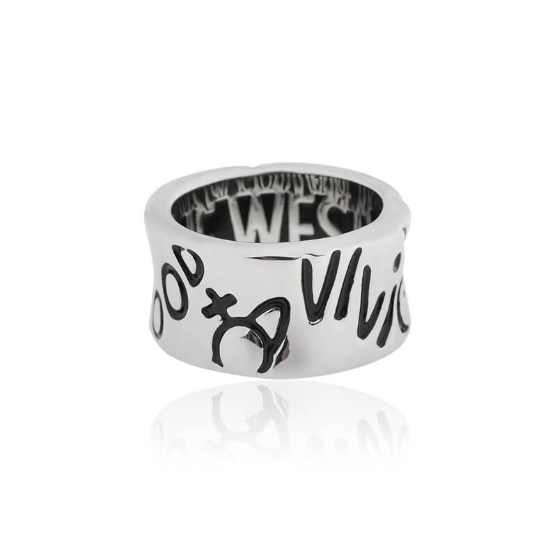 Small Waist Letter Rings