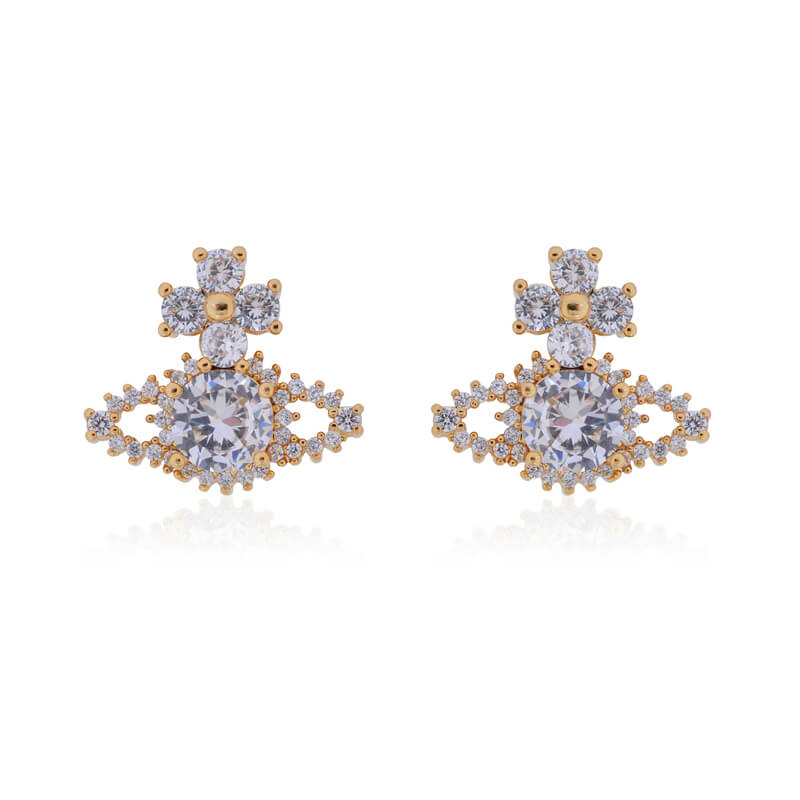 VALENTINA Lace Full Diamond Zirconia Earrings