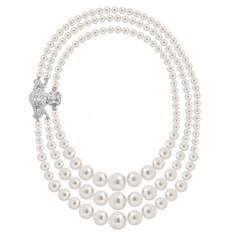 GRAZIELLA Diamond Triple Layers Necklace