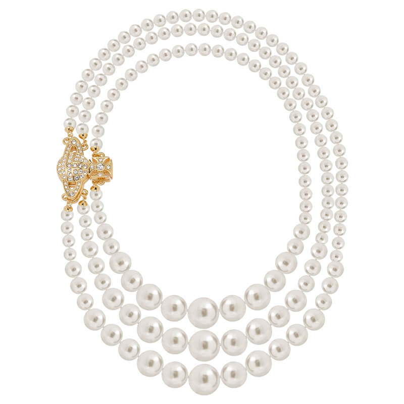 GRAZIELLA Diamond Triple Layers Necklace