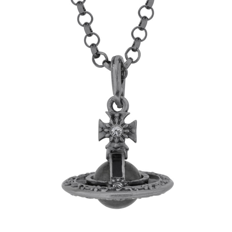 10MM ORB Classic Saturn Pendant Necklace