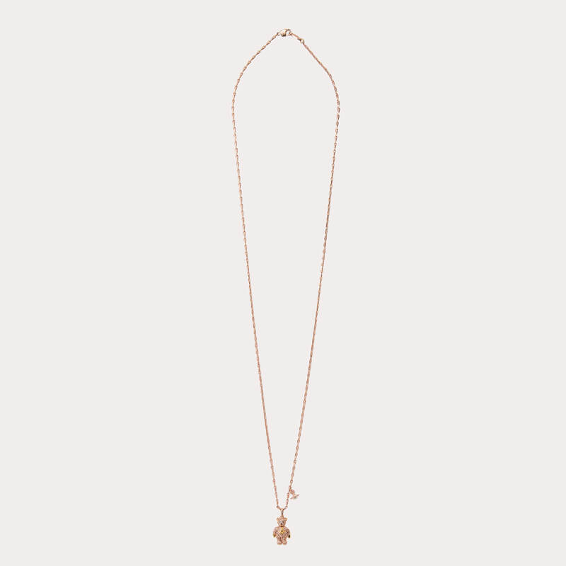 TEDDY Cubic Movable Bear Chain Necklace