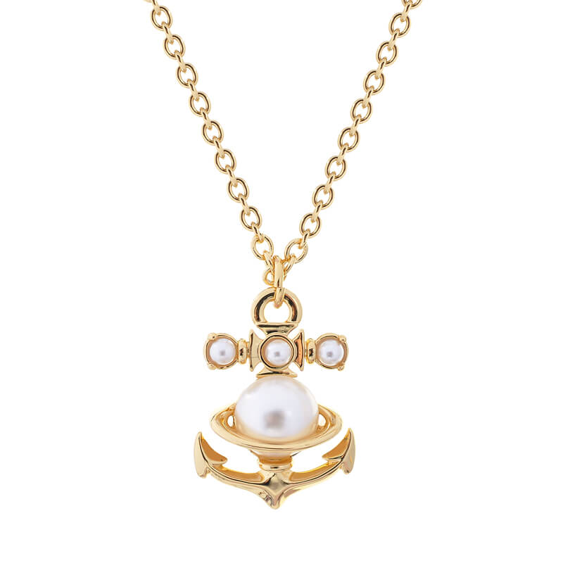 MARIALENA small boat anchor chain necklace