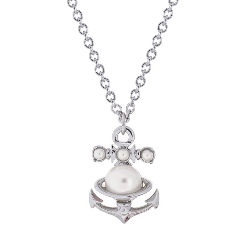 MARIALENA small boat anchor chain necklace