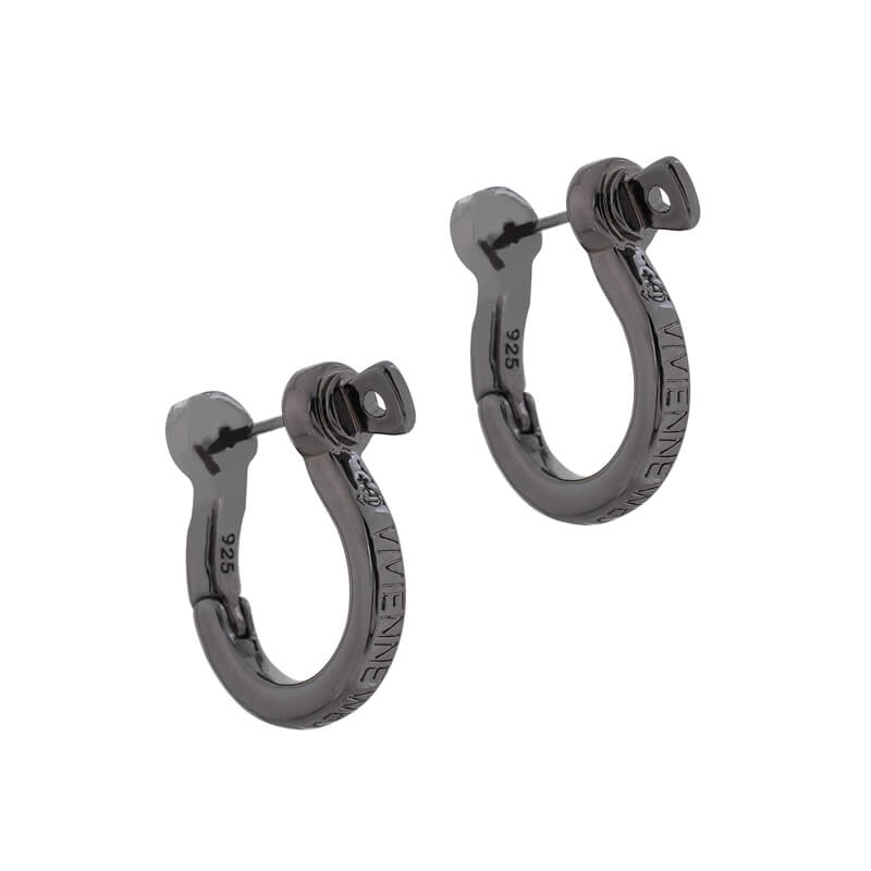 MINERVA Screwed Alphabet Earrings