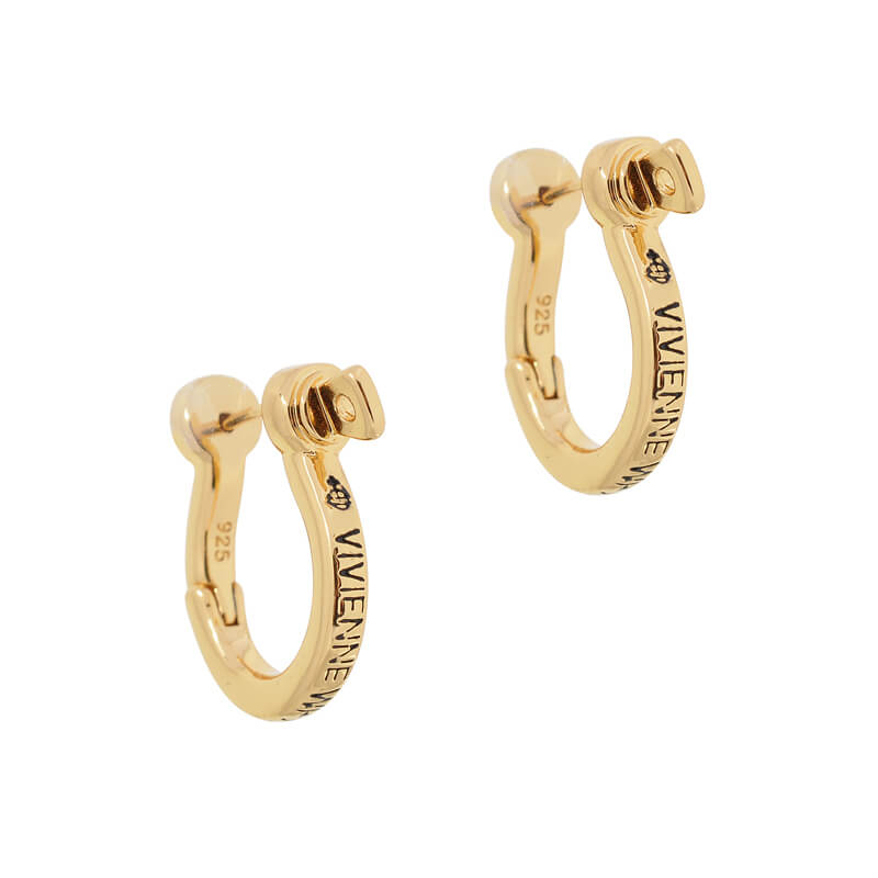 MINERVA Screwed Alphabet Earrings