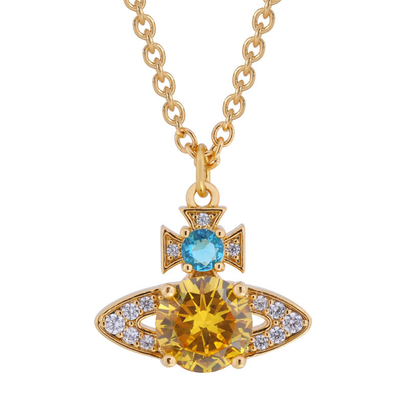 ISMENE Orbit Full Set Large Zirconia Necklace