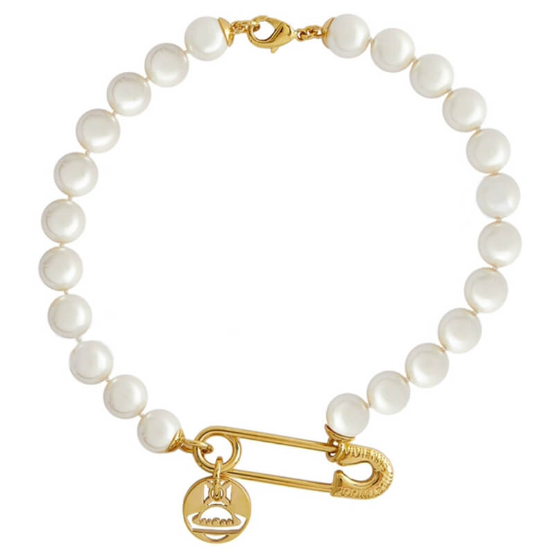 IMOGENE Pin Round Large Pearl Necklace