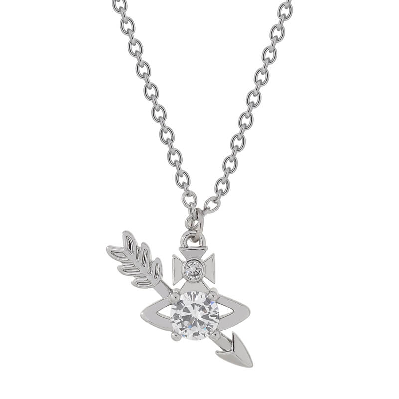 GINGER Feather Arrow Four Claw Necklace