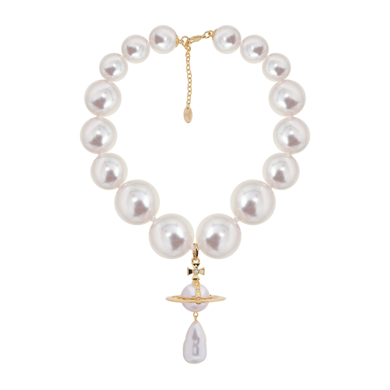 GIANT Giant Pearl Full Chain Pearl Pendant Necklace