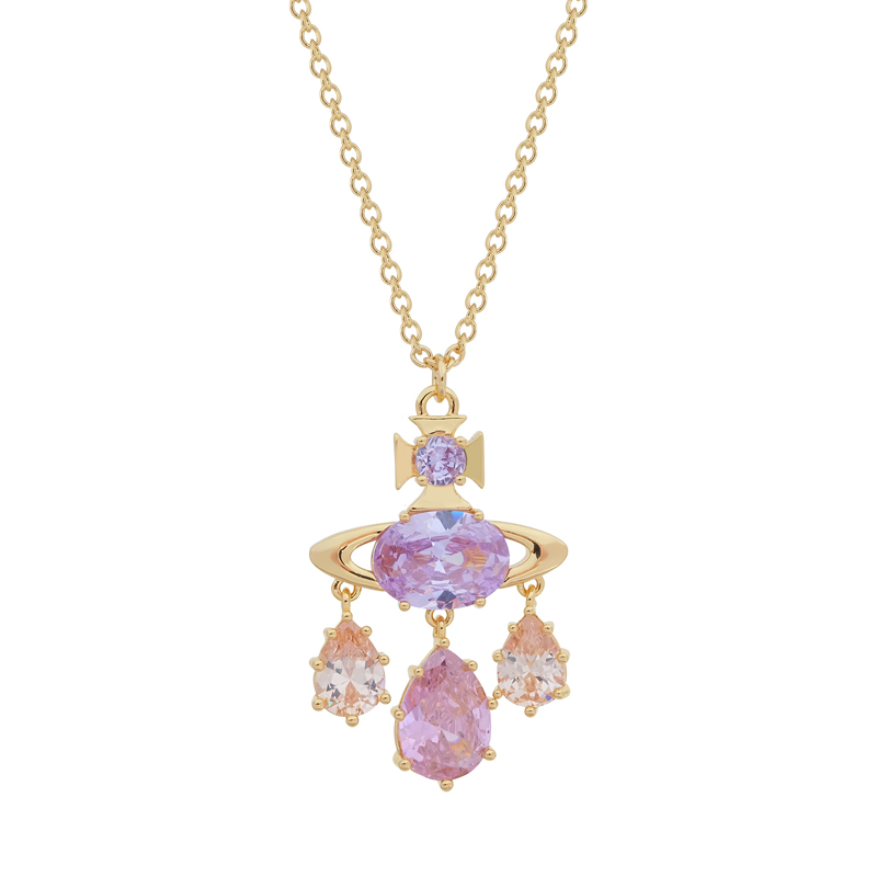 Augusta Diamond Teardrop Necklace