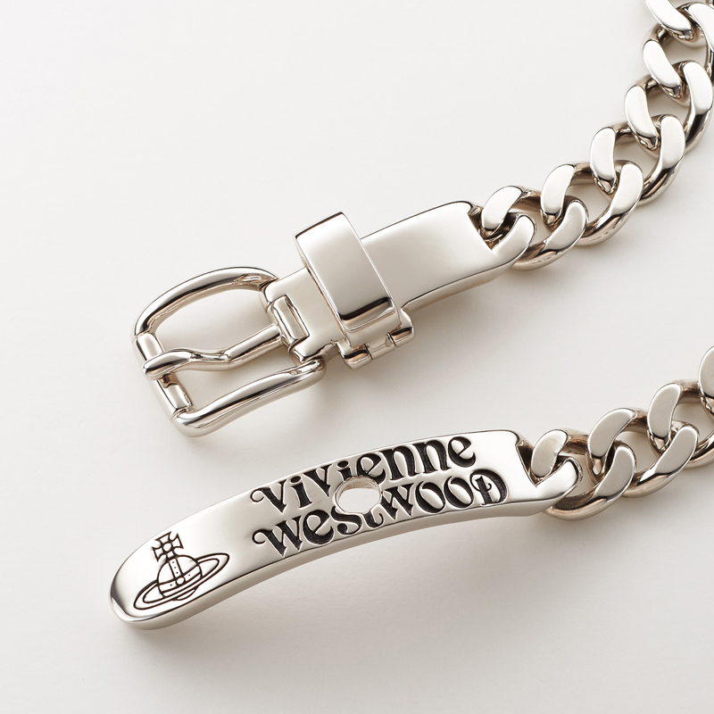 AUGUSTINA belt buckle split angle necklace