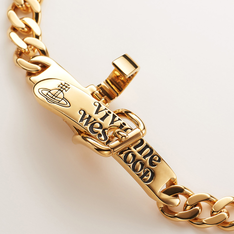 AUGUSTINA belt buckle split angle necklace