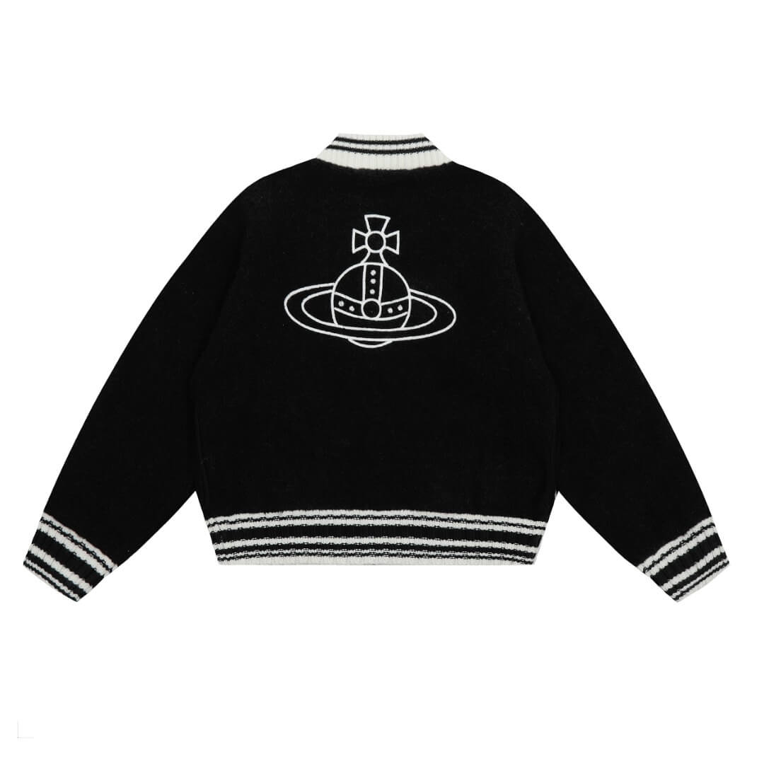 2 Colors Saturn Zipper Baseball Jersey