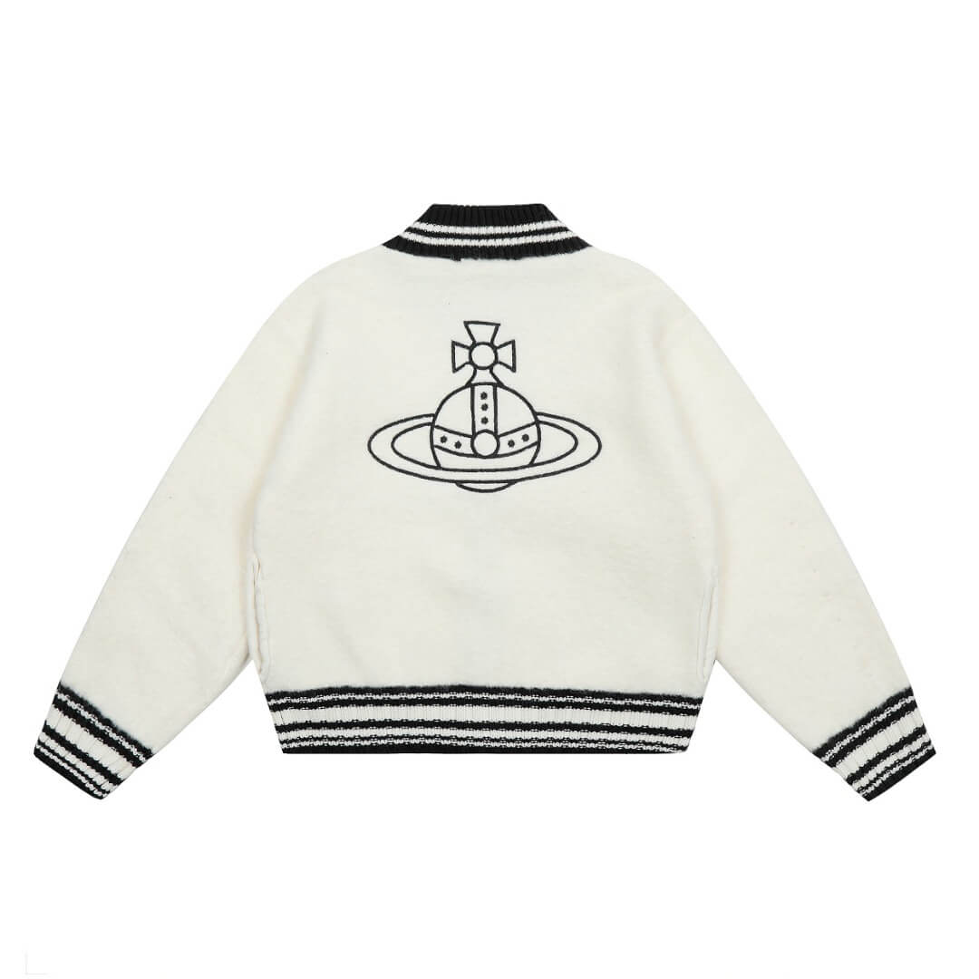 2 Colors Saturn Zipper Baseball Jersey