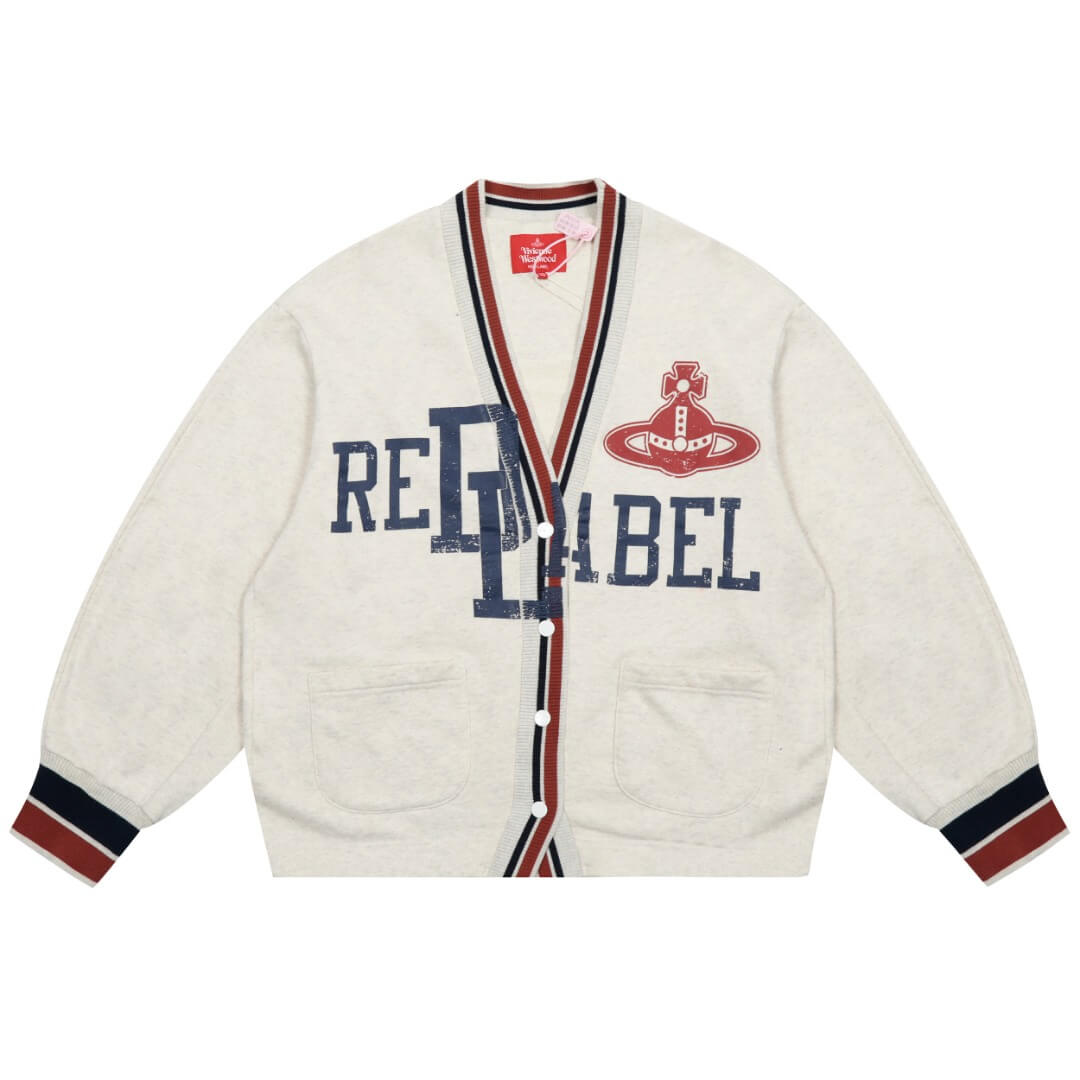 Vintage Baseball Jersey Cardigan Jacket
