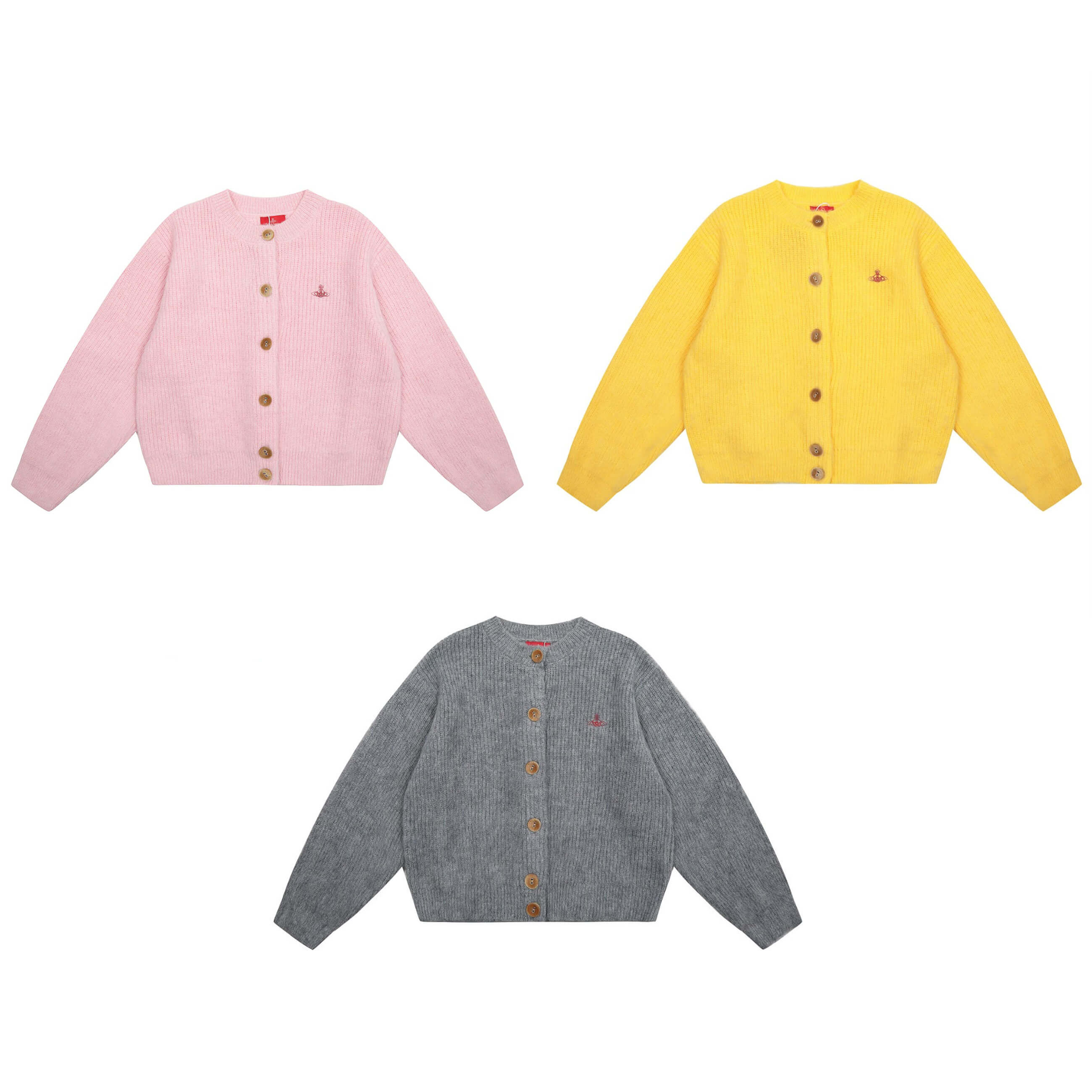 3 Colors Solid Color Cardigan Sweater