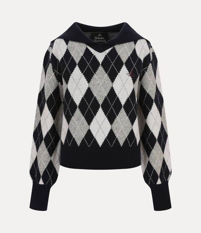 Argyle Sailor Knit Sweater