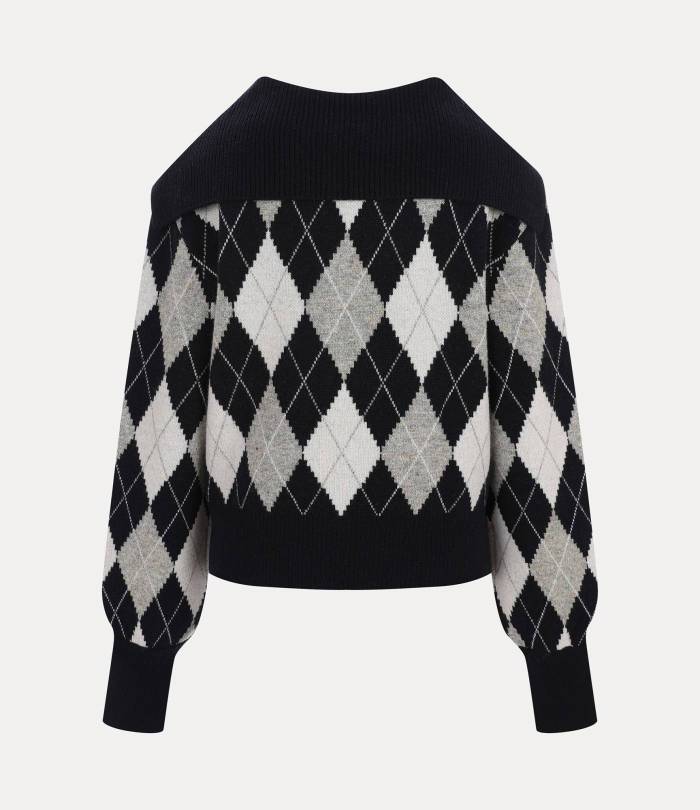 Argyle Sailor Knit Sweater