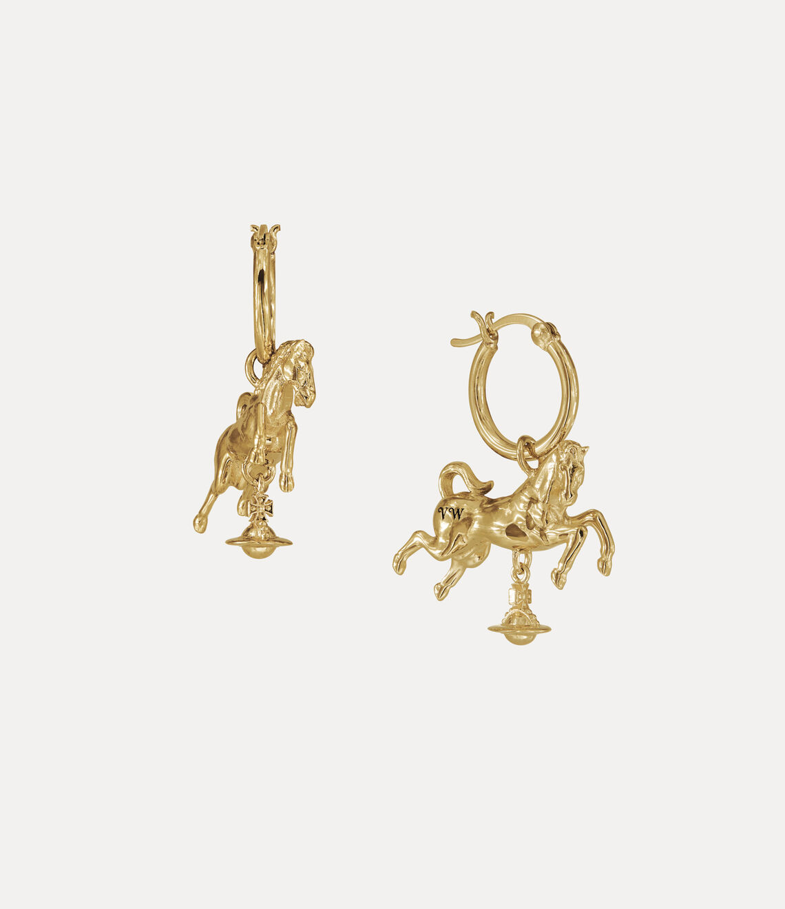 Horse Hoop Earrings