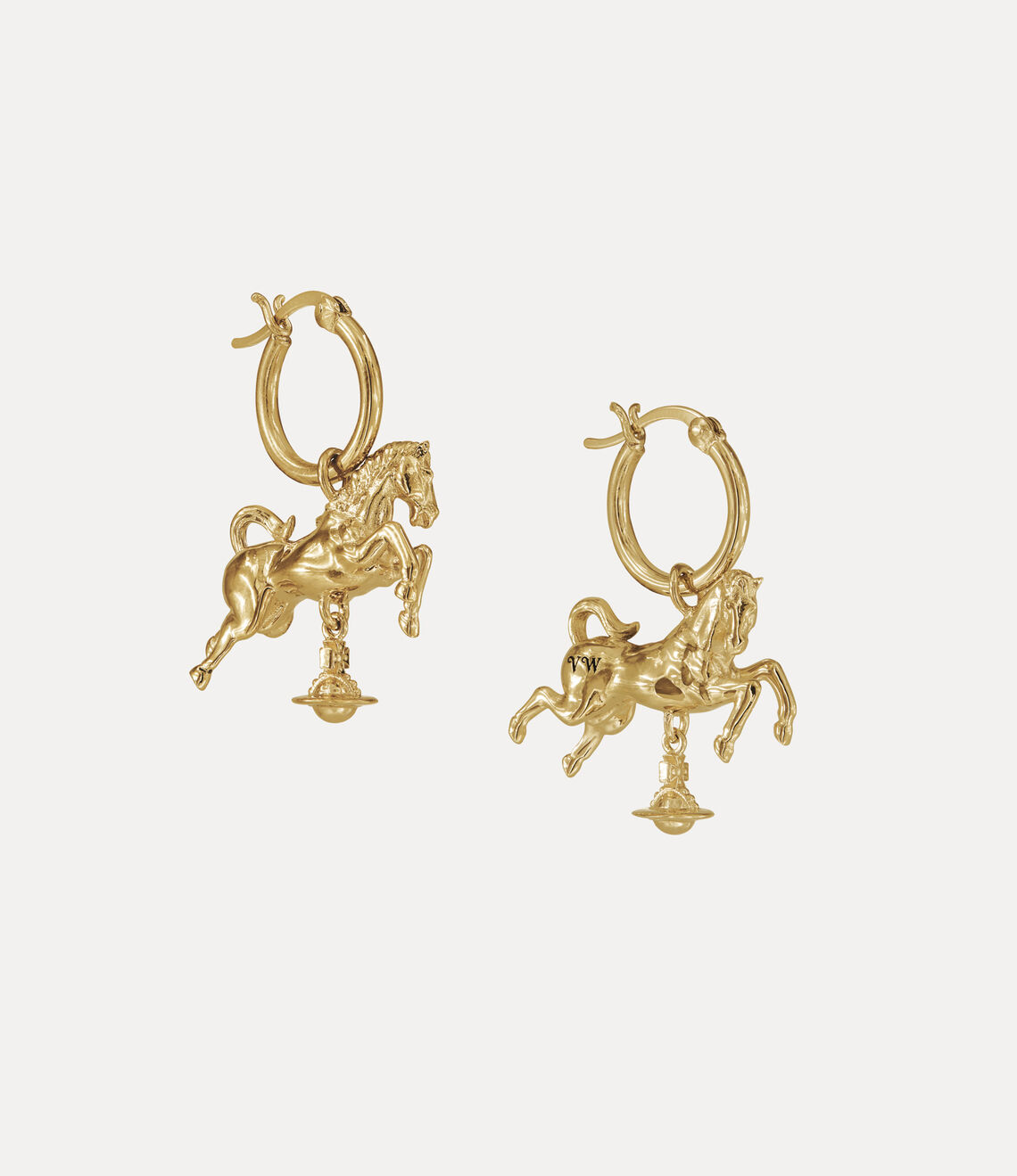 Horse Hoop Earrings