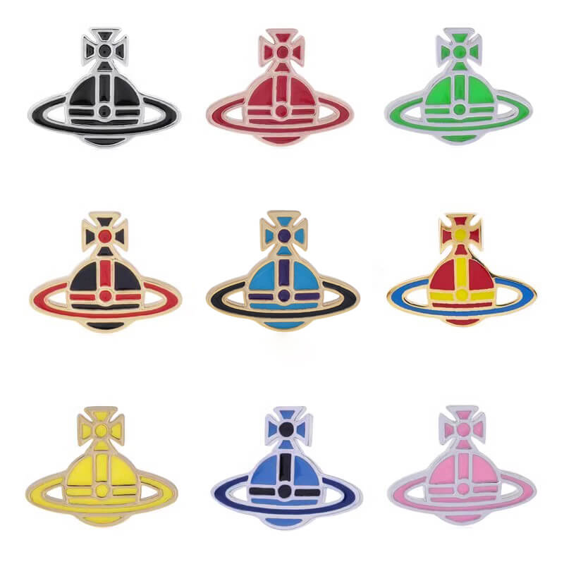 Flat Lacquered Saturn Earrings（All 13 Colors）