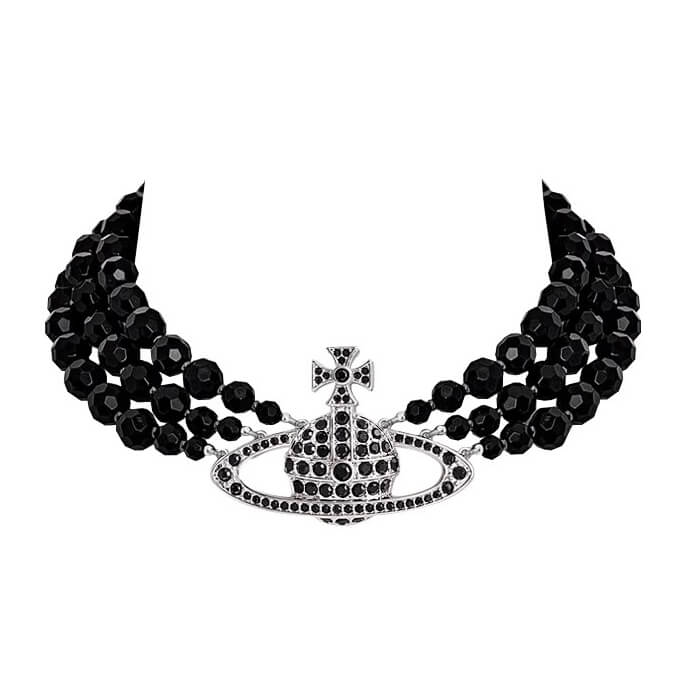 Black Crystal Necklace