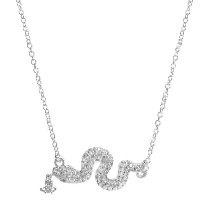 Snake Full Diamond Necklace