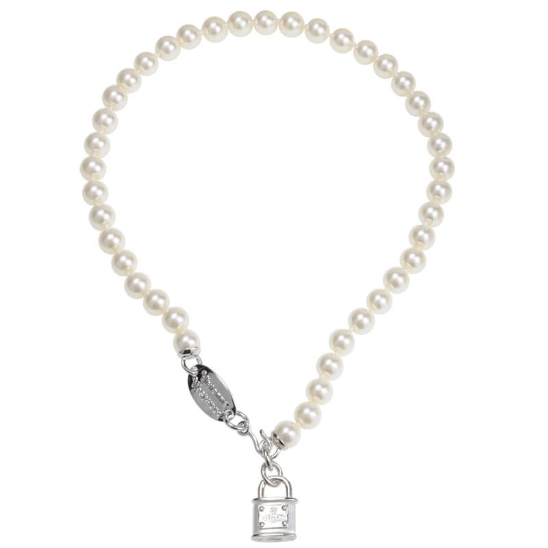Lock Pearl Necklace