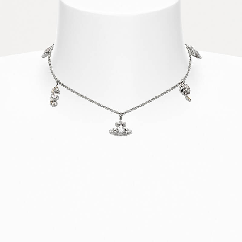 NORENA Saturn Anchor Palms Necklace