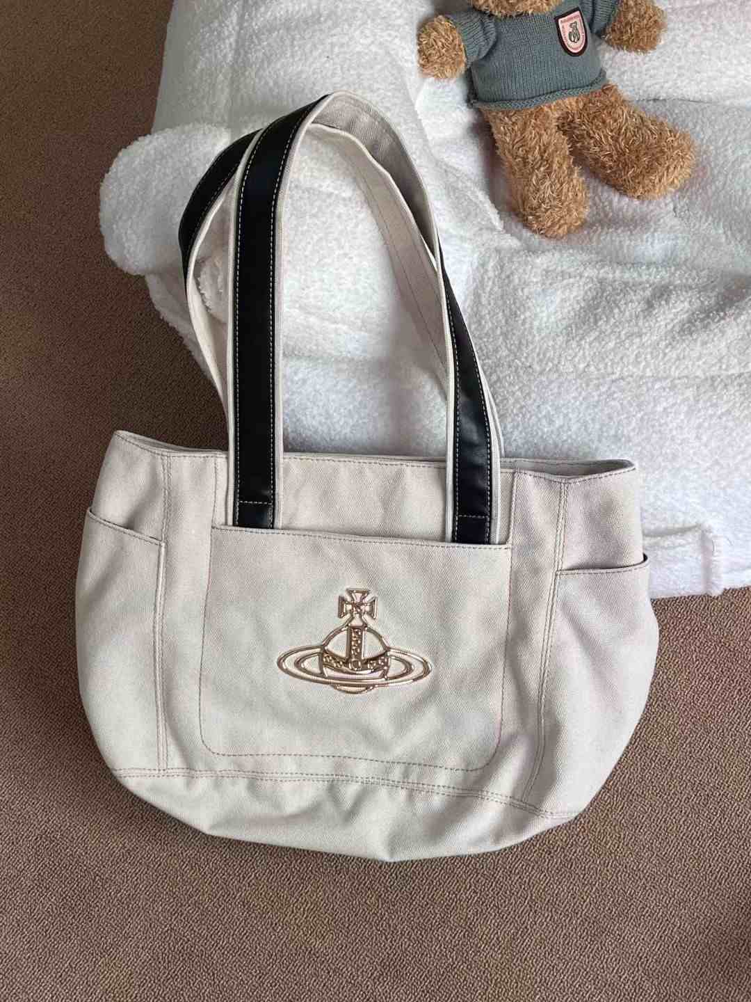 vintage canvas bag large capacity tote bag