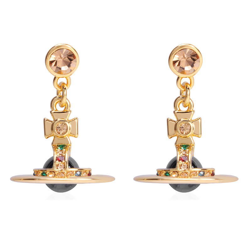 6mm ORB Classic Saturn Earrings