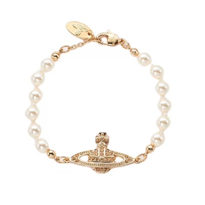 6 Pearls Mini Bas Relief Pearl Bracelet