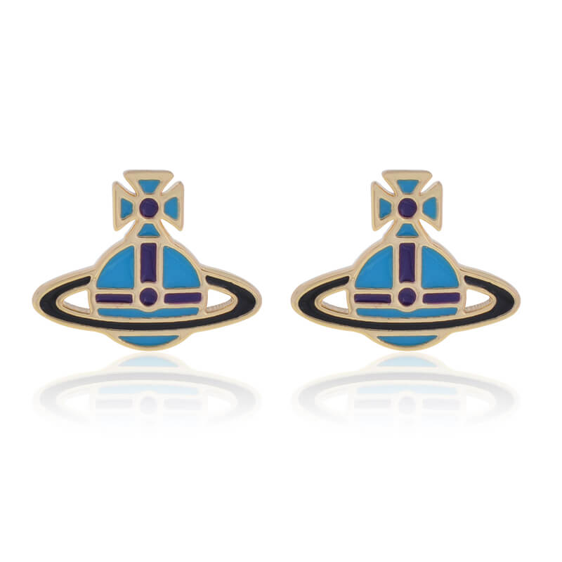 Flat Lacquered Saturn Earrings（All 13 Colors）