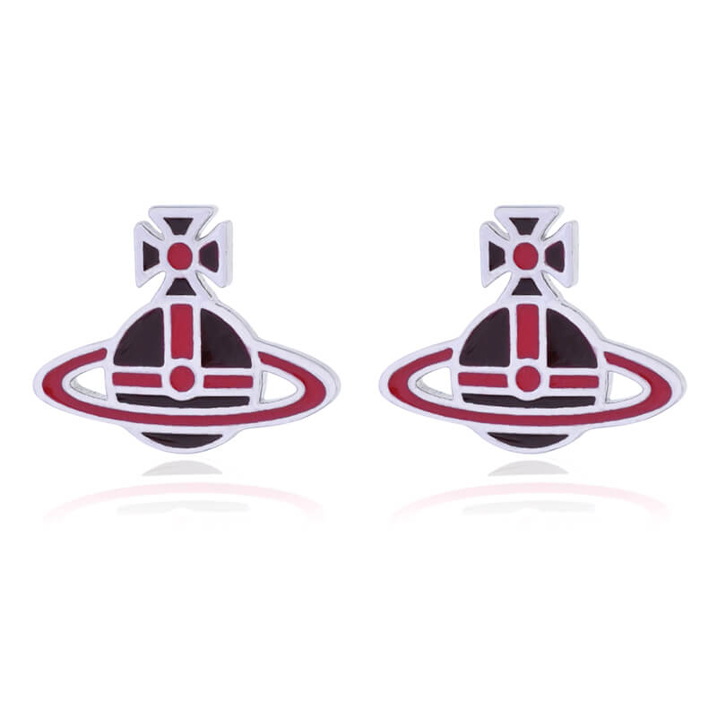 Flat Lacquered Saturn Earrings（All 13 Colors）