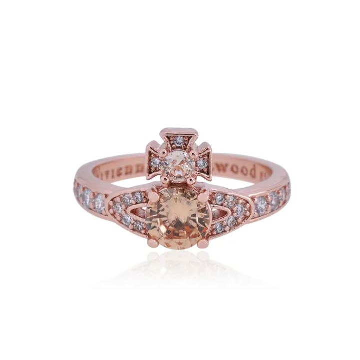 Full set of orbital zirconium Stone Ring