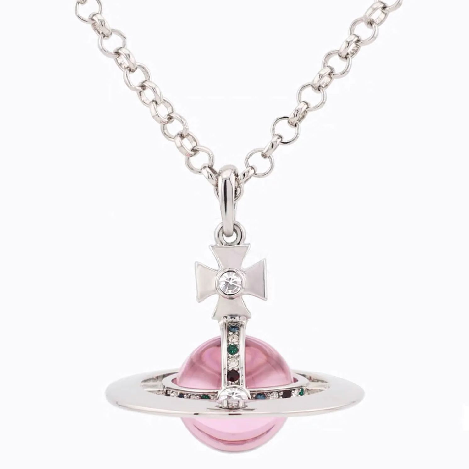 20MM ORB Classic Saturn Pendant Necklace