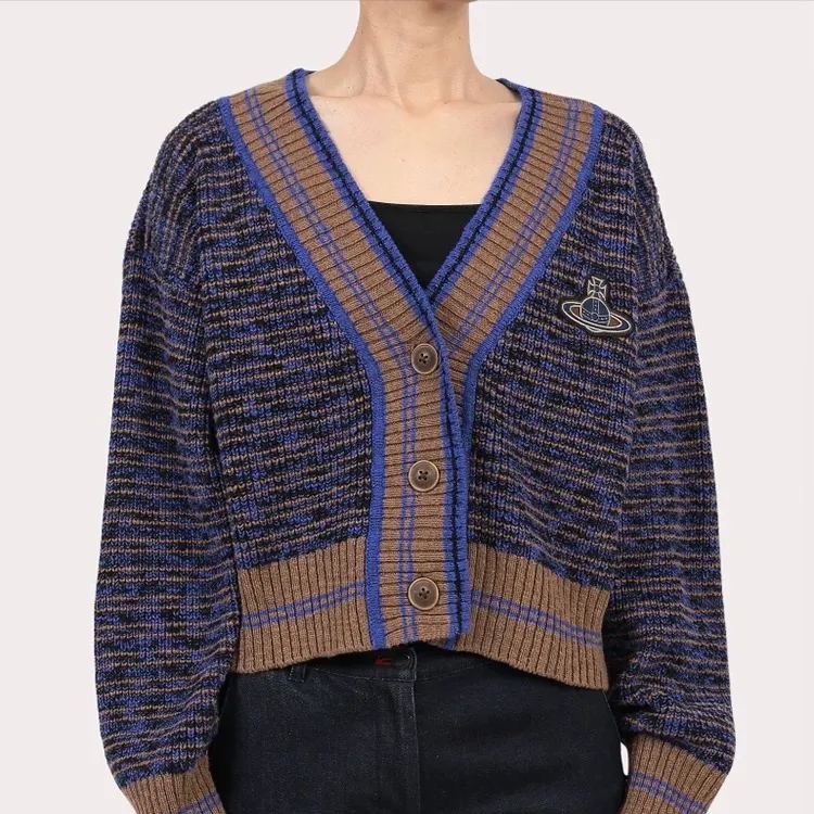 V-neck Cardigan Saturn Sweater