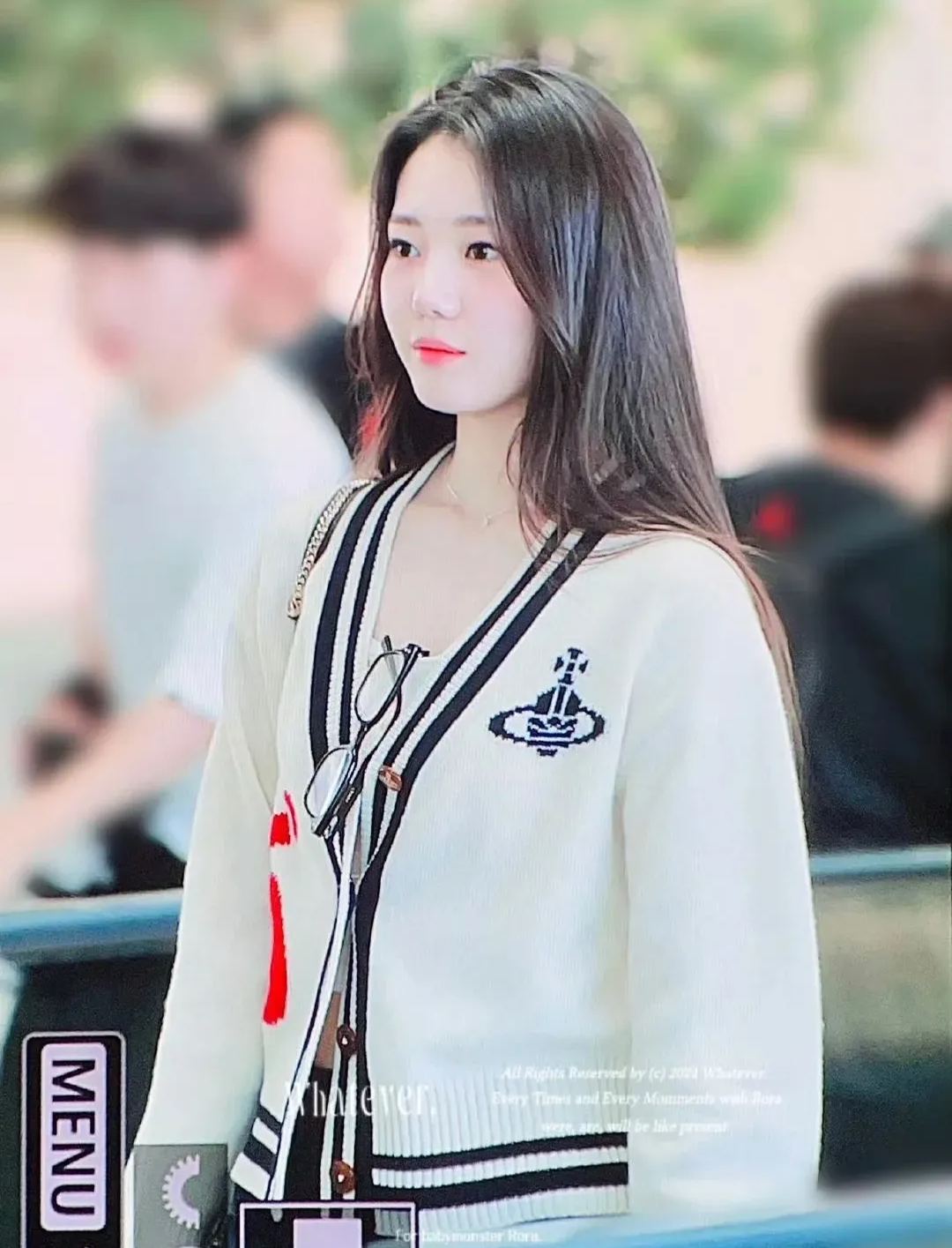 V-Neck Heart Graffiti Cardigan Saturn Sweater