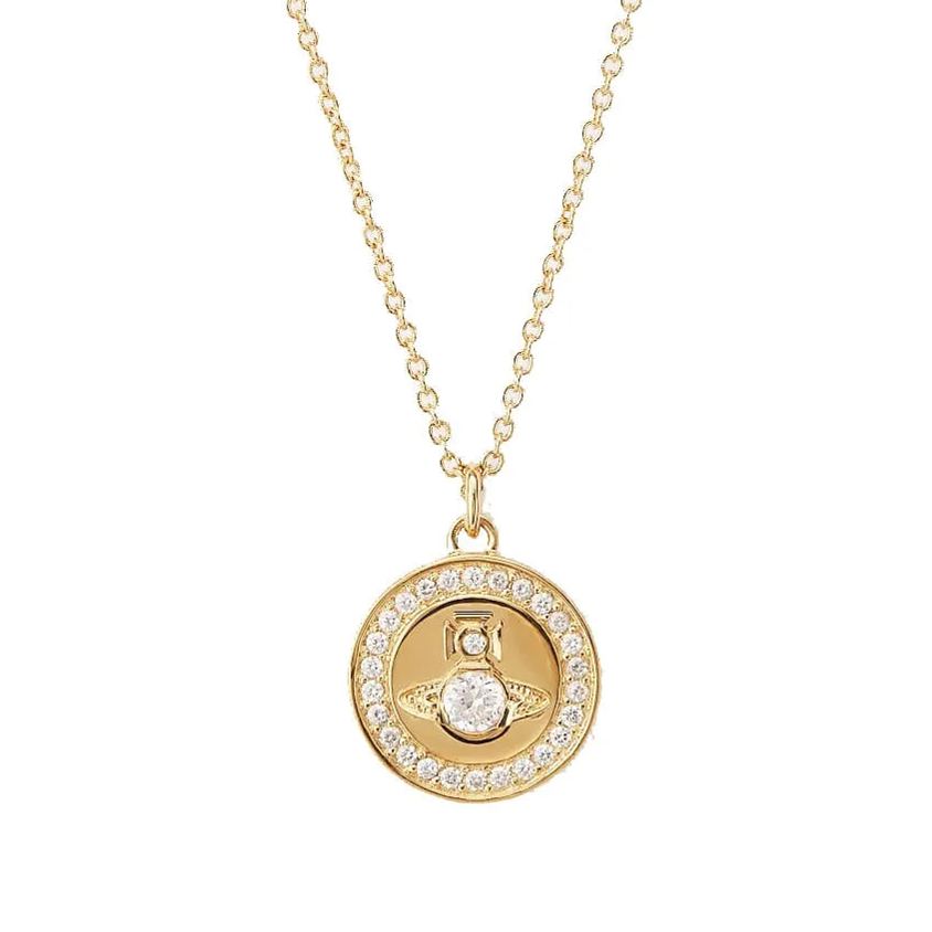 Coin Saturn Necklace